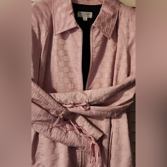 St. John Sport Monogram Jacket Pink Purple  Zip Up - Picture 6 of 8